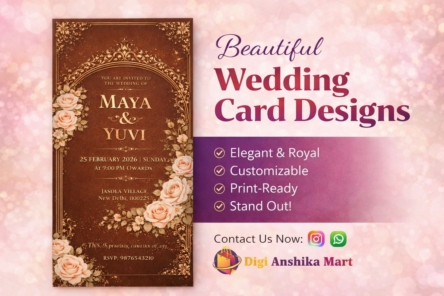 This is social media post designed by Anshi team in DiigiAnshikaMart