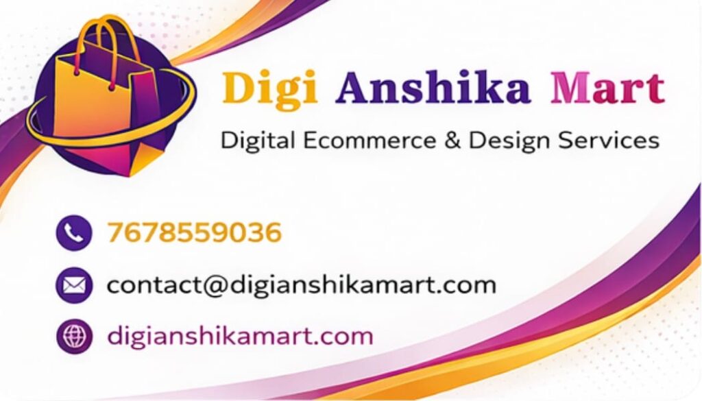 This is Business card designed by Anshi team in DigiAnshikaMart